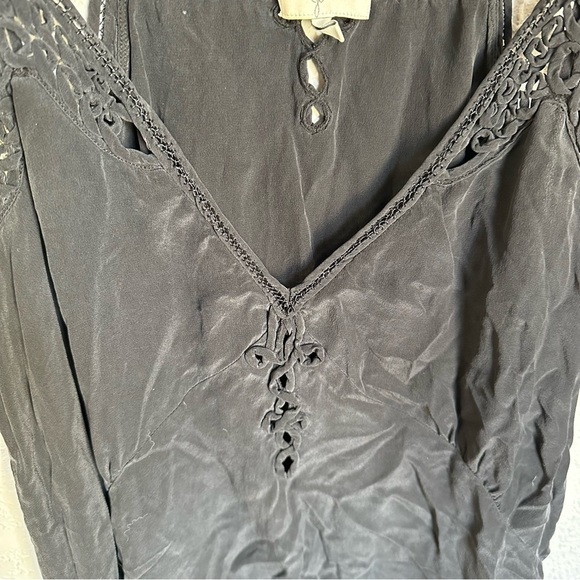 Joie Silk V-neck Spaghetti Strap Slip Dress - Picture 8 of 11